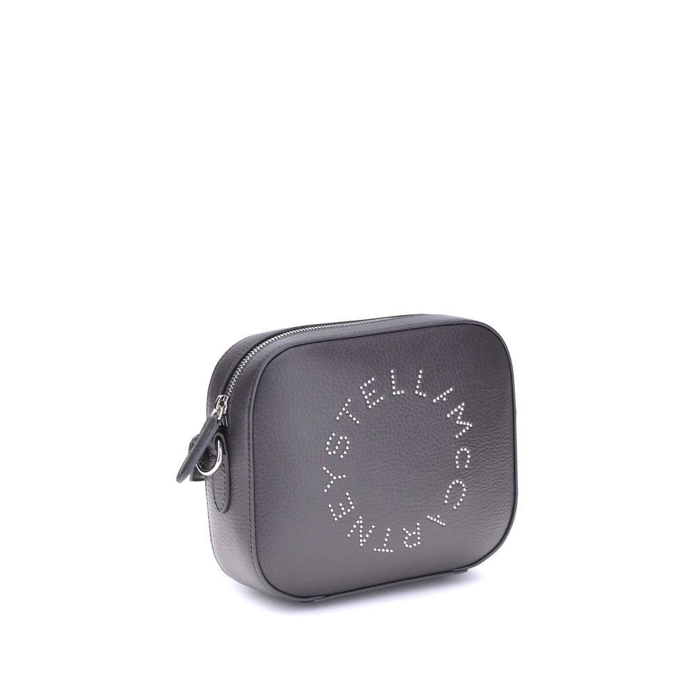 Stella McCartney Grau melierte Schultertasche aus Synthetikfasern